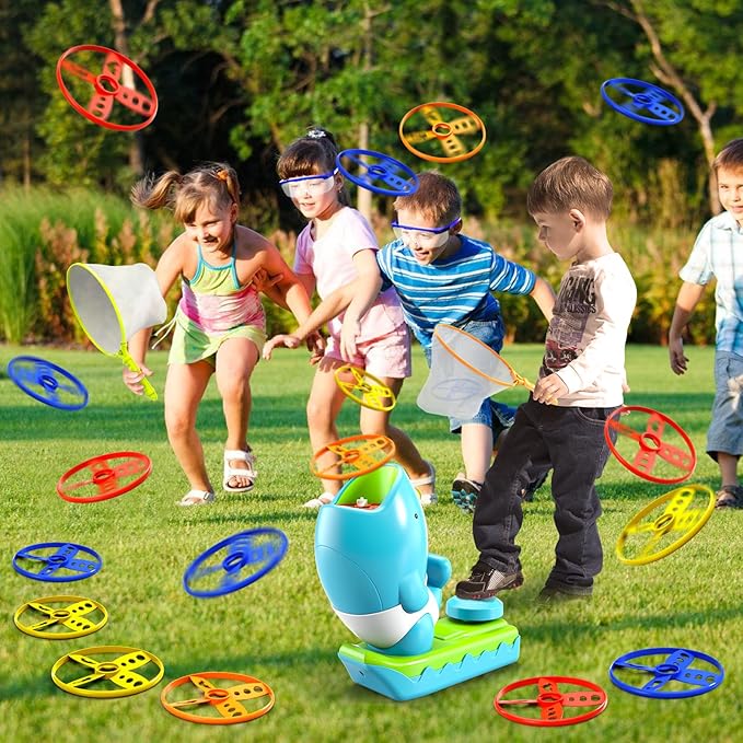 29 PCS Flying Disc Launcher Outdoor Indoor Game Toys Gifts - Image 2
