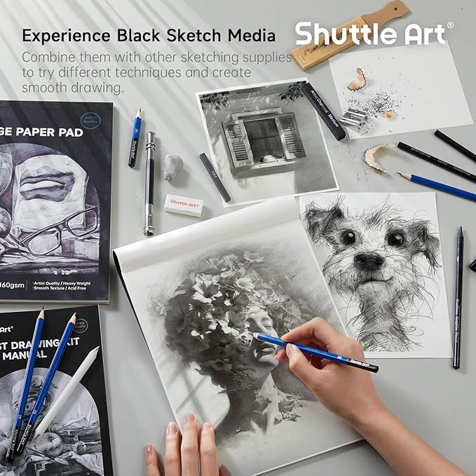 Shuttle Art 124 PCS Drawing Kit, Professional Drawing Supplies - Image 5