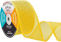 Mandala Crafts Yellow Burlap Ribbon 2 Inches Wide Jute Ribbons by MandalaCrafts