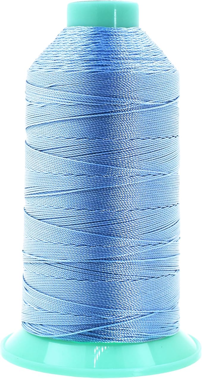 Mandala Crafts Bonded Nylon Thread Light Blue Heavy Duty Sewing Threads by MandalaCrafts