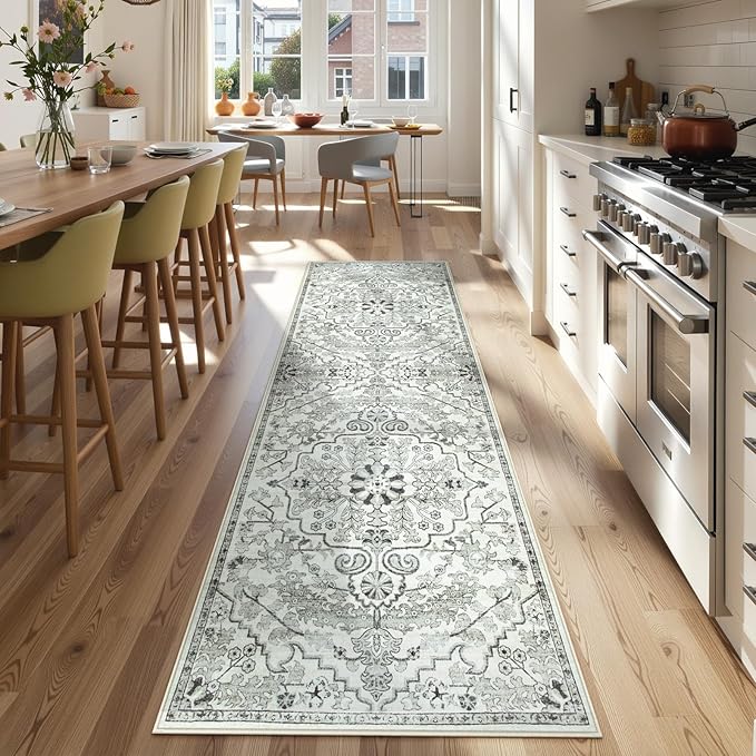 Lahome Bohemian 2'8" x 10' Washable Long Hallway Runner Rug, Soft Kitchen Rug - Image 2
