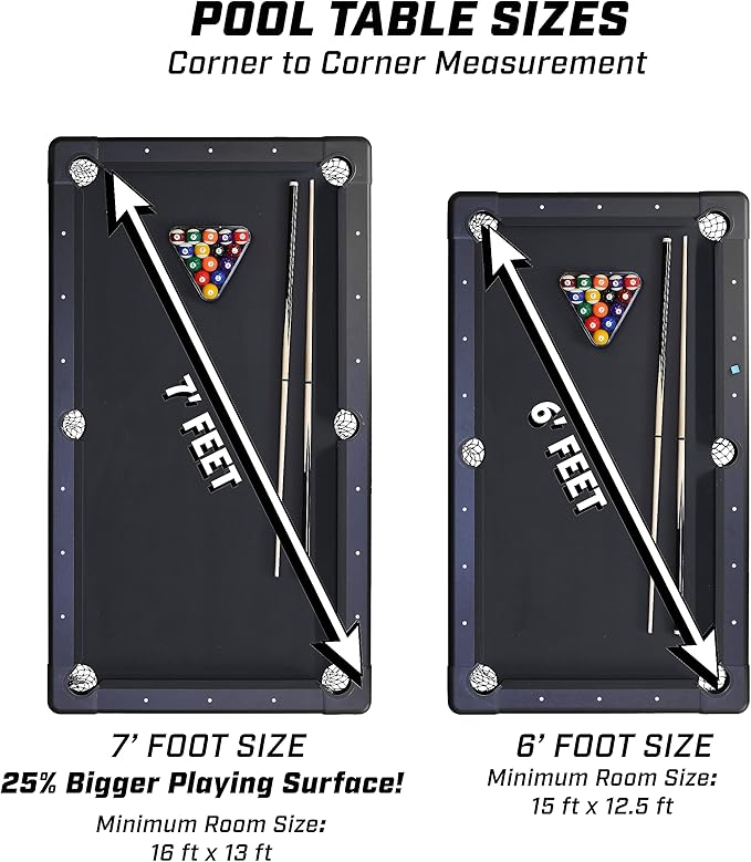 GoSports 6, or 8 ft Billiards Tables - Image 6