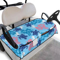 Golf Cart Seat Covers, Universal Golf Cart Seat Towel Blanket with 4 Front Pockets & Nonskid Bottom Fits for Club Car 2 Person Seats Golf Carts