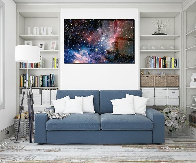 SpiritualHands Stunning Nebula Tempered Glass Wall Art Painting - Image 6