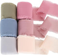 TONIFUL 6 Rolls Morandi Set Chiffon Ribbon 1 1/2 Inch 5 Yards Silk Fabric by TONIFUL