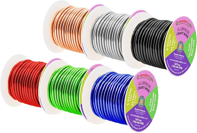 Mandala Crafts 8 Gauge Anodized Aluminum Craft Wire - Image 2
