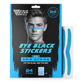 DRIP Strips Pro-Grade Eye Black Stickers, 24 Pack, Natural Flex & Stretch Eye Black Face Strips, Breathable, Sweat-Proof, Eye Black Football, Baseball, Softball, Lacrosse, One Pride Blue Grit Strip