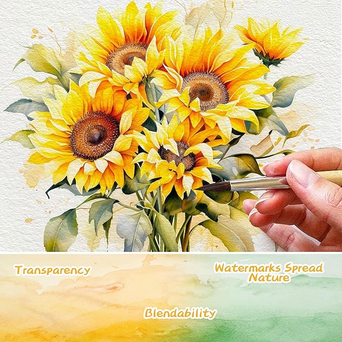 Caliart Watercolor Paint Set, 48 Colors - Image 2