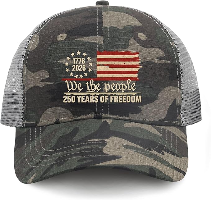 U.S. 250th Anniversary 250 Years Freedoms 1776-2026 Baseball Hats Funny