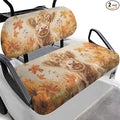 Suobstales Golf Cart Front and Rear Seat Cover Set for EZGO TXT RXV & Club Car DS 2 Passenger, Washable Bench Seat Covers Kit