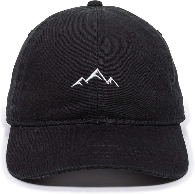 Outdoor Cap -Adult Mountain Dad Hat-Unstructured Soft Cotton