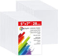 Simetufy 28 Pack Canvas Boards for Painting 5 x 7 inch, Blank Canvas Panels- by Simetufy