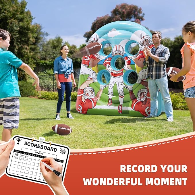 6Ft Football Target Toss Game - Image 3