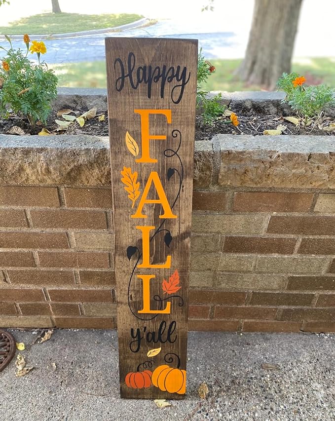 Fall Stencils for Painting on Wood Happy Fall Y’All Stencil Reusable Hey There - Image 7