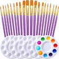 Halloween Paint Brushes Palettes Set by DUGATO, 2 Packs/20pcs Round Pointed Tip by DUGATO