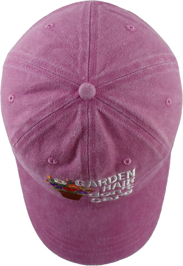 Garden Hair Don't Care Hat for Women, Adjustable Cotton Gardener Gifts Baseball Cap