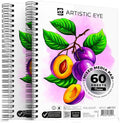 ARTISTIC EYE 9x12 Premium Mixed Media Sketchbooks: Pack of 2, 160 GSM, Spiral by ARTISTICEYE