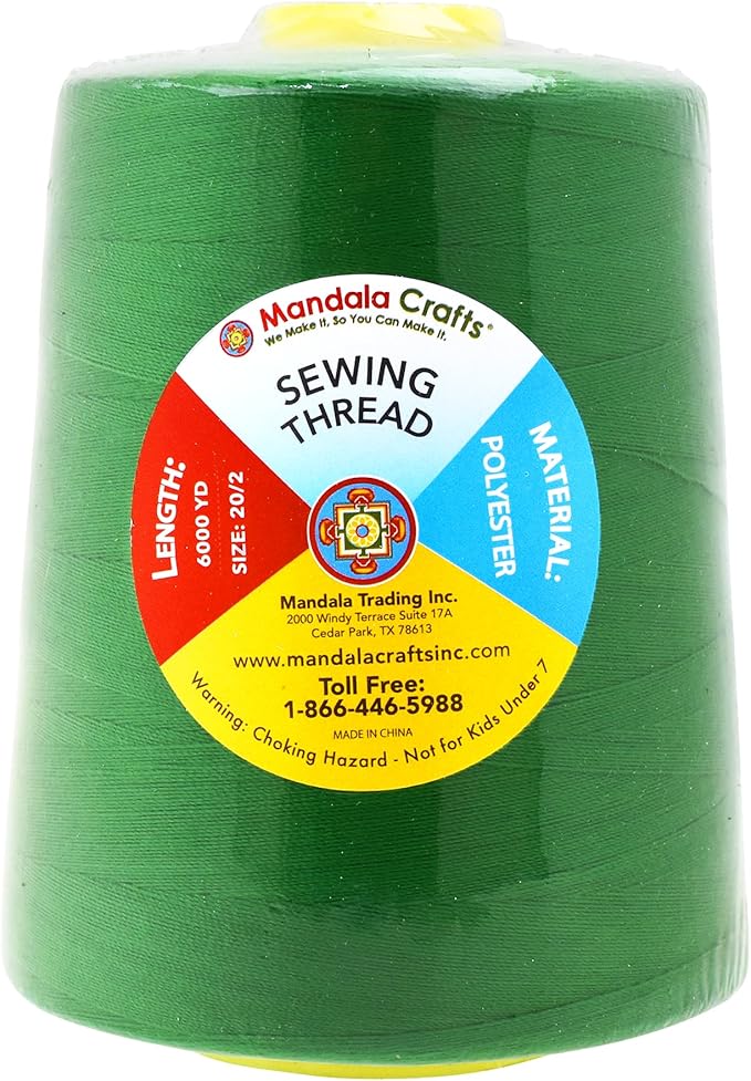 Mandala Crafts 4 Pack of Serger Threads Cones Spools - Image 3