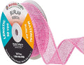 Mandala Crafts Pink Burlap Ribbon 1 Inch Wide Jute Ribbons by MandalaCrafts