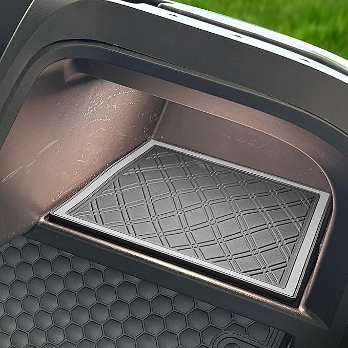 Xtreme MATS 2024-2025 EZGO RXV Compatible Dash Mat for Golf Carts - Double Diamond Rubber Liner for GolfCar Cubbies - Glovebox Liner- Golf Cart Accessory - Grey Trim