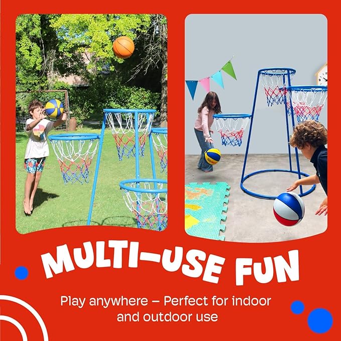 Activejoy- 4 Hoop Basketball Set - Image 6