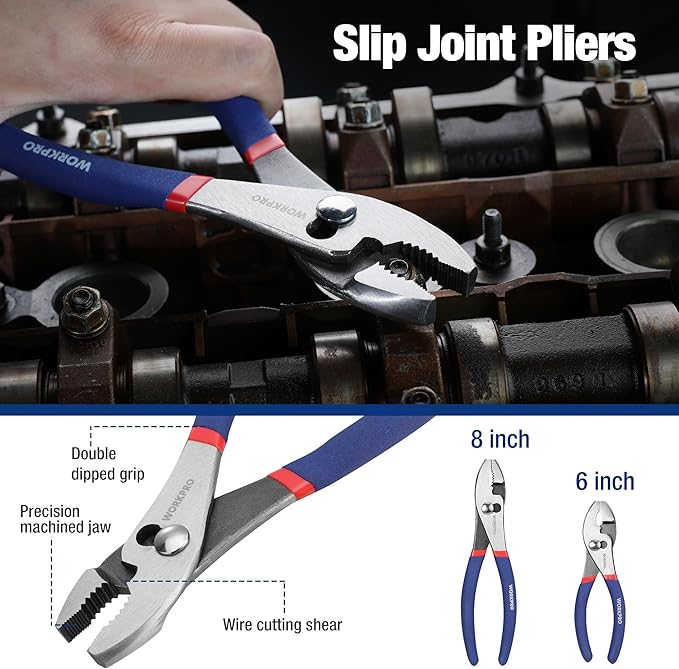 7-piece WORKPRO Pliers Set - Image 3