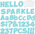 237 Pcs Glitter Bulletin Board Letters, Numbers and Punctuation, Poster Board by xiheer
