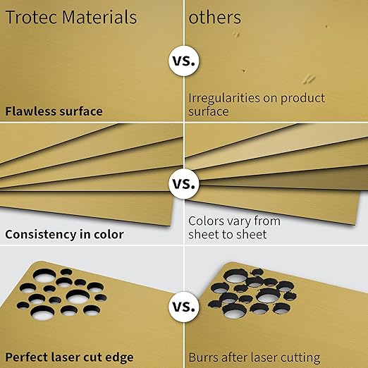 Trotec | Metallic Looking Acrylic Sheet | 12"x24"x1/16, Name Plate | USA Made - Image 4