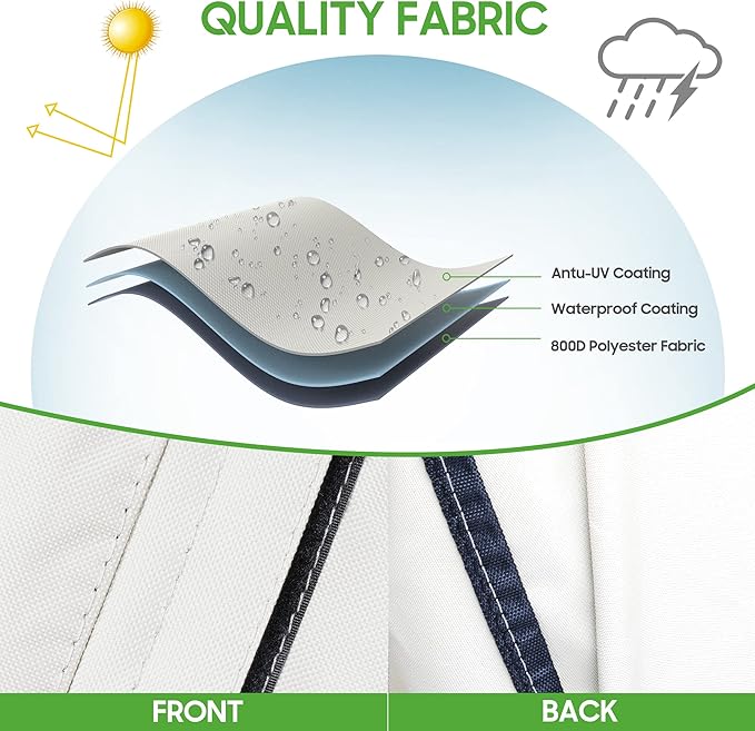 10L0L Waterproof Golf Cart Seat Cover, Universal for Yamaha EZGO Club Car 2+2 Seats Rain Covers | 600D Oxford Golf Cart Seat Protective Covers | Rain & Dust Protection | Easy On/Off for Daily Use
