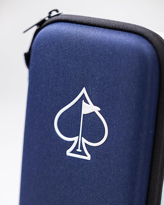 Pins & Aces Glove and Accessory Caddie - Your All-in-One Solution for Organizing and Carrying Essential Golf Accessories On The Course (Navy)