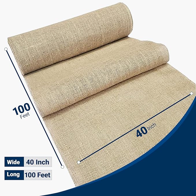 Natural Burlap All Season 40 Inches x 100 Feet - Image 2