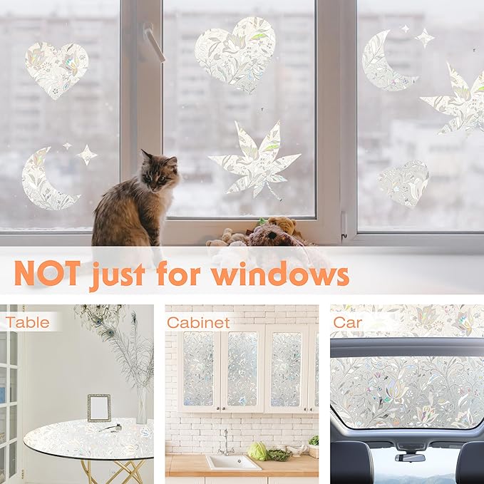 Hilarious Tulip Window Cling, Stained Glass Static Stickers Decorative - Image 7