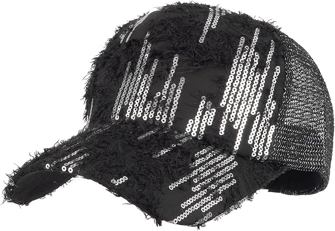 Hoce Fashion Rhinestone Denim Baseball Cap Studded Bling Hat for Women
