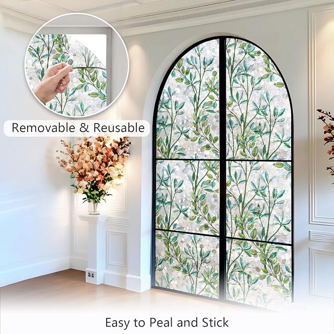 LEMON CLOUD Window Privacy Film, Stained Glass Window Film, Decorative Rainbow - Image 7