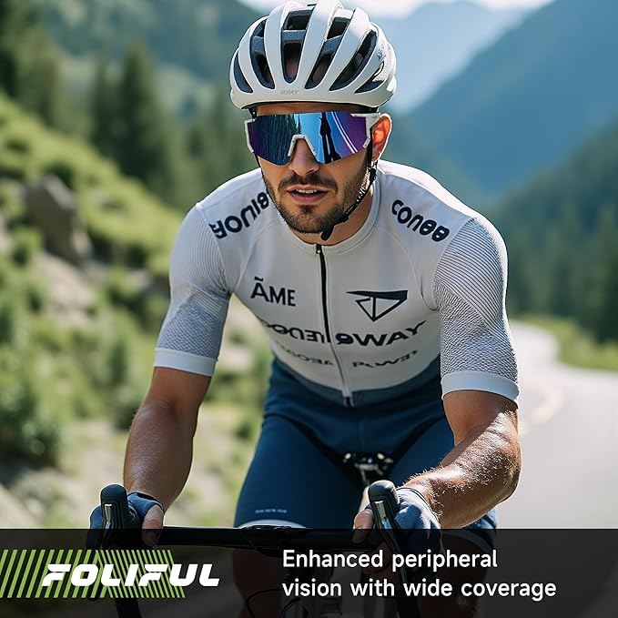 3 Pack Polarized Sunglasses for Men Women, Sports Mens Sunglasses with UV Protection for Baseball Cycling Running