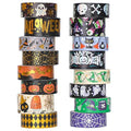 16 Rolls Halloween Washi Tape Holiday Masking Tape Stickers Glod Foil by Sereliy