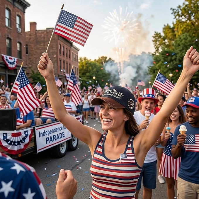 USA 250th Anniversary Hat, Adjustable 250th Anniversary Printed Patriotic Baseball Caps, Tribute Retro Washed Hat
