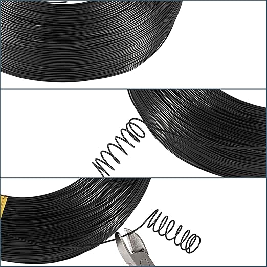 Fashewelry 984 Feet 0.8mm Black Aluminum Wire Bendable Metal Craft Wire String - Image 4