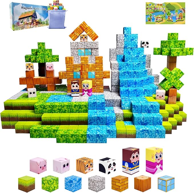 100PCS Magnetic Building Blocks by Aleath