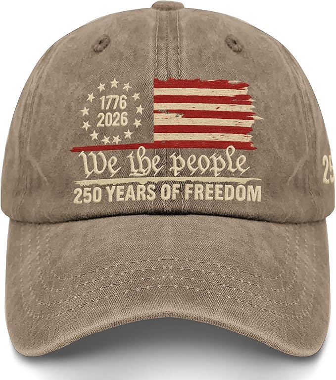 U.S. 250th Anniversary 250 Years Freedoms 1776-2026 Baseball Hats Funny