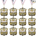 Ecation Medals with Neck Ribbons Soccer Awards Medals Baseball Team Awards Softball T-Ball Flag Football Trophy for Kids Sports Competitions Celebration Gift