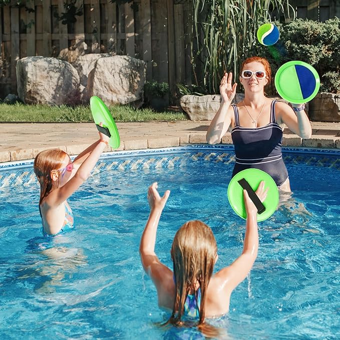Toss and Catch Ball Set, Pool Beach Outdoor Toys Games - Image 5