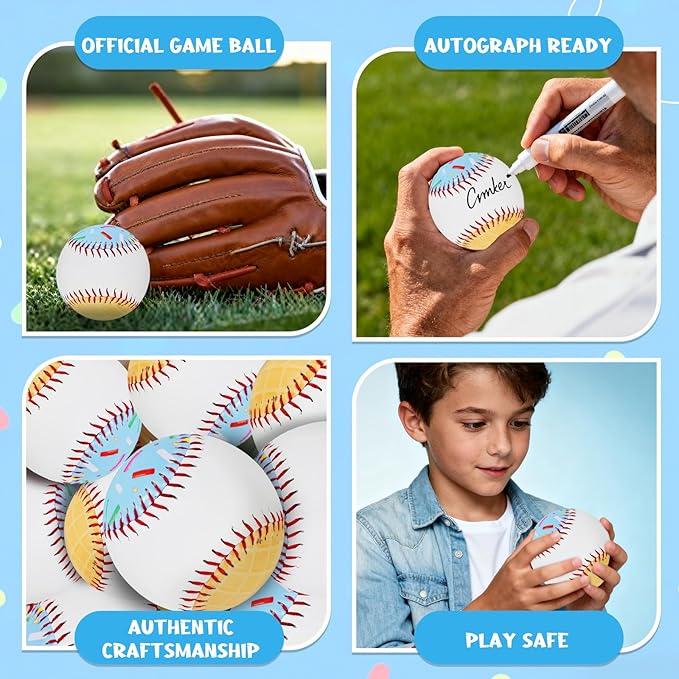 Baseballs PVC 9in Practice Baseball for Training Hitting Lifestyle Decor Ideal Personalized Inspired Gifts for Players Coaches Moms