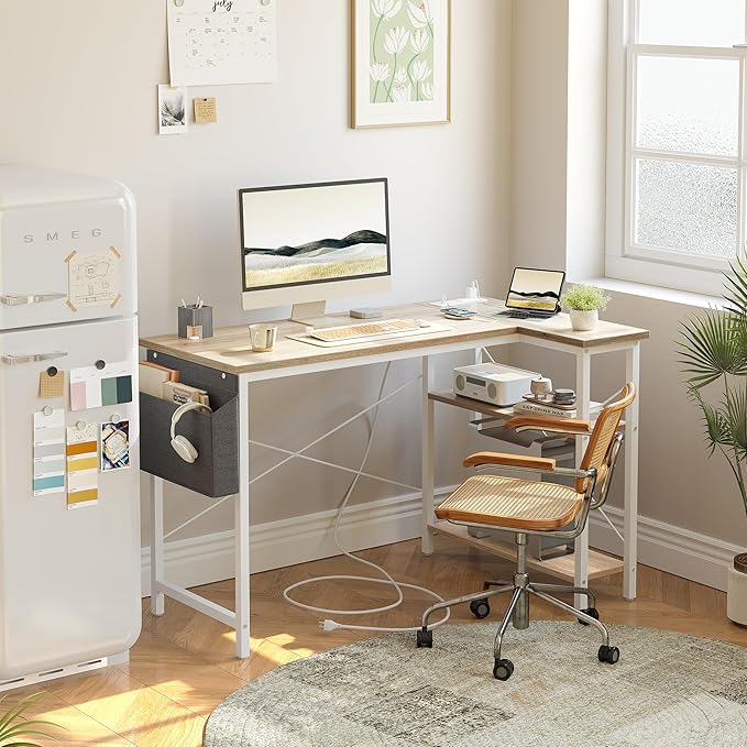 TIQLAB L Shaped Computer Desk - Image 2