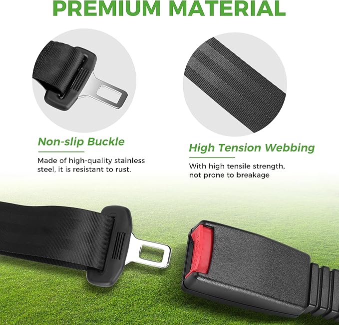 10L0L 4 Passenger (2+2) Golf Cart Seat Belt Kit for EZGO, Yamaha, Club Car, Fits Front Rear Seat, with Bracket