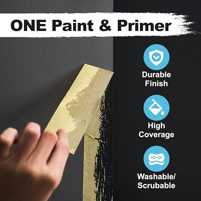 Kompozit ONE Ultra Cover Interior/Exterior/Chalkboard Black 100% Acrylic Paint - Image 4