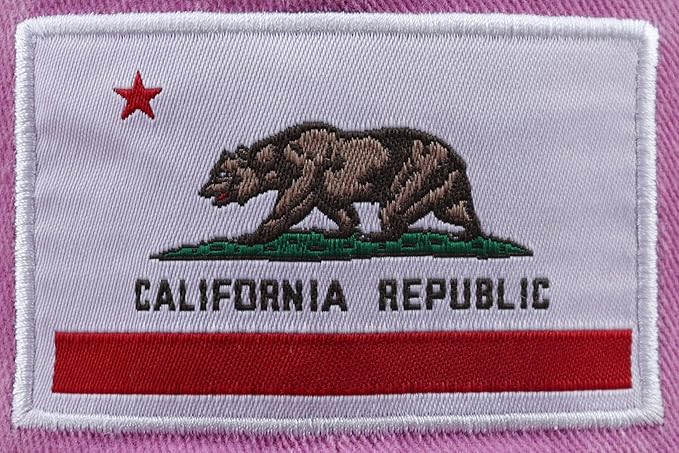 California State Flag Hats for Women Men, Adjustable Cotton California Bear Baseball Cap