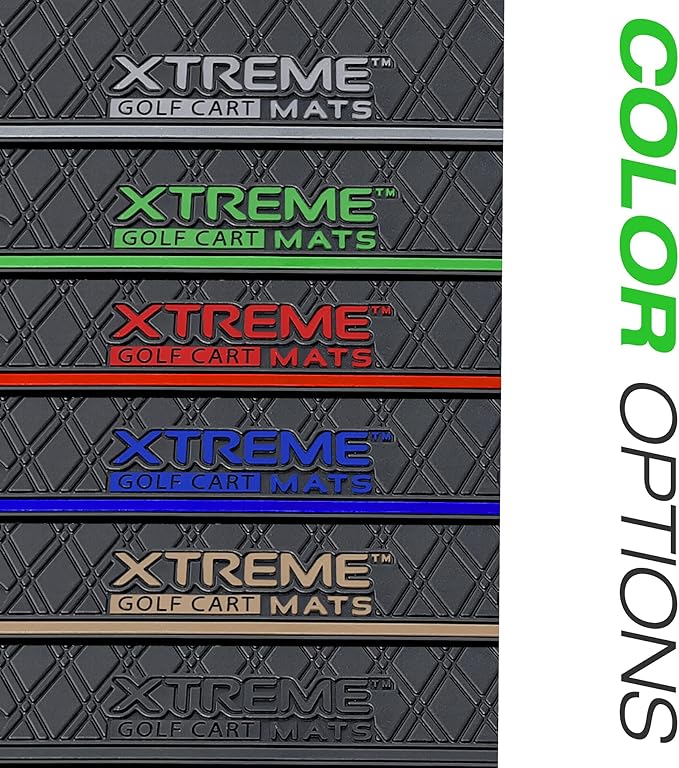 Xtreme MATS Dash Mat Compatible with Yamaha Drive2 Golf Carts - Double Diamond Rubber Liner for GolfCar Cubbys and Dashes - Fits YAM DR2 only - Golf Cart Accessory (All Black Trim, Yamaha Drive2)
