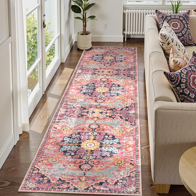 Lahome Boho 2'8"x10' Washable Hallway Kitchen Runner Rugs - Image 8