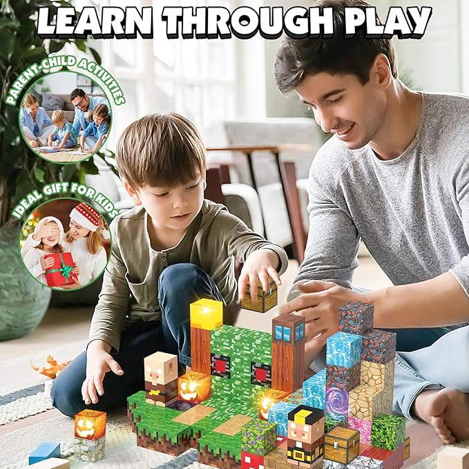 Magnetic Building Blocks, Magnetic Blocks STEM Construction Toys, Montessori - Image 5